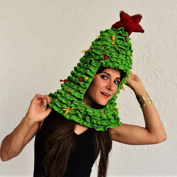 Crochet Christmas tree hat