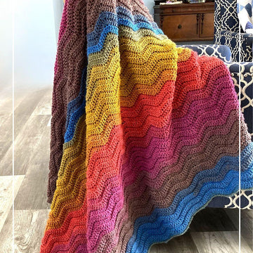 Wavy Ribbed Ripple Blanket