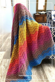 Wavy Ribbed Ripple Blanket