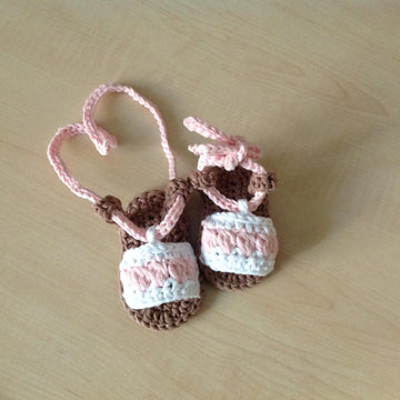 Summer Baby Bootie & Sandal & Crown & Hat Set N 207