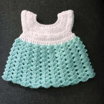 Crochet Pattern for the Ocean Vibes Doll Dress