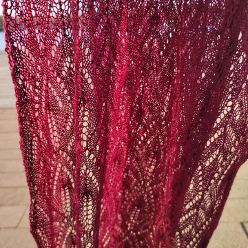 Peacock Feather Lace Shawl