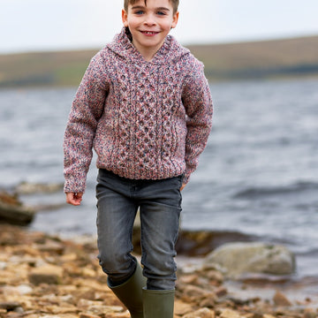 Cameron Children’s Cabled Jumper & Hoody By Sarah Hatton in West Yorkshire Spinners - WYS1000268 - Downloadable PDF