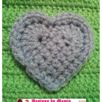 Crochet Heart Pattern Easy Applique Valentine Love