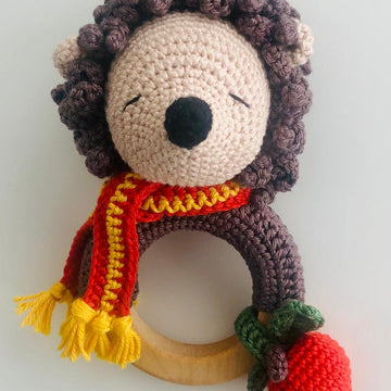 Crochet Hedgehog Rattle