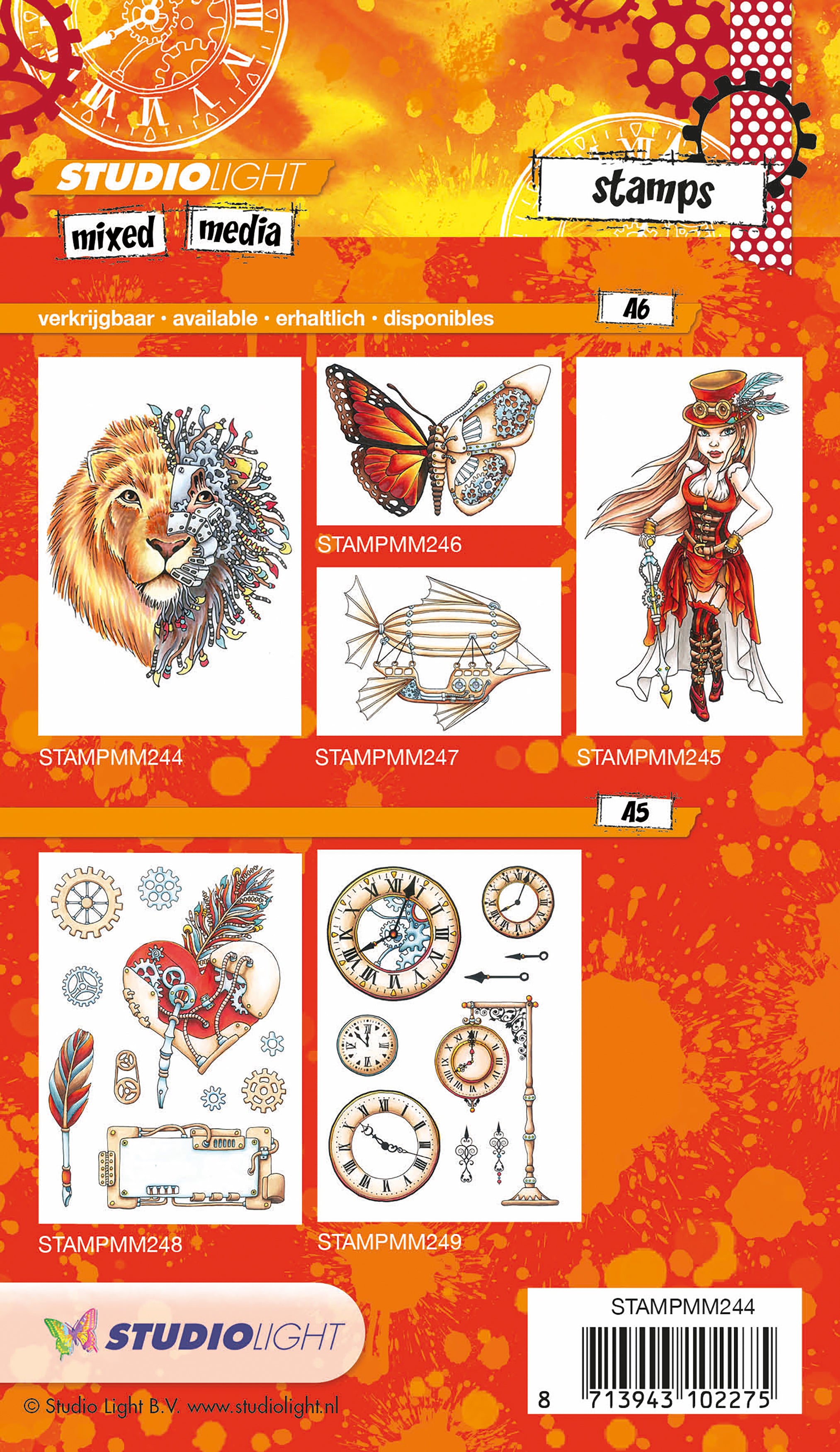 Studio Light Mixed Media A6 Stamps - 420693