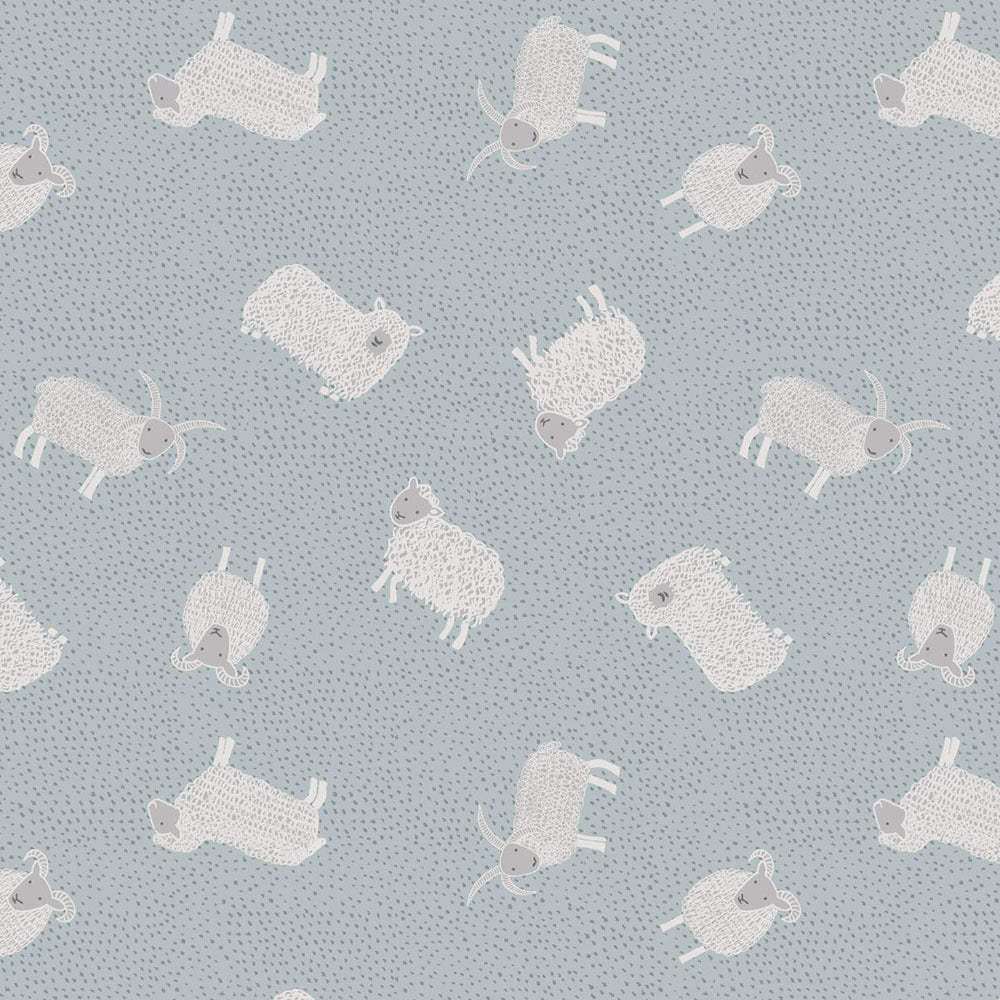 Lewis & Irene Country Life Reloved - Sheep On Grey