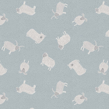 Lewis & Irene Country Life Reloved - Sheep On Grey