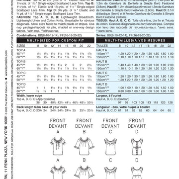 Butterick Misses' Top B4685 - Sewing Pattern