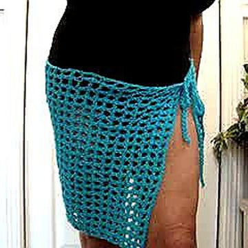 Crochet Beach Skirt, Shawl, or Scarf
