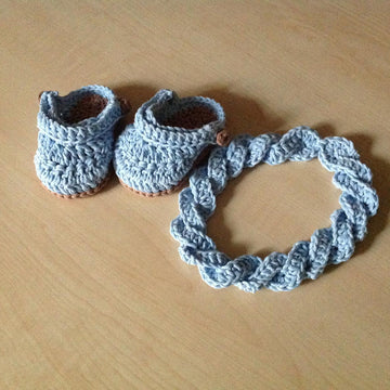Baby Sandals & Headband Set N 210