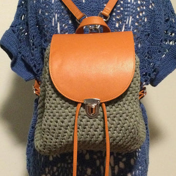 Boho Ribbon Weave Backpack