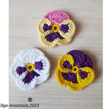 Pansies crochet