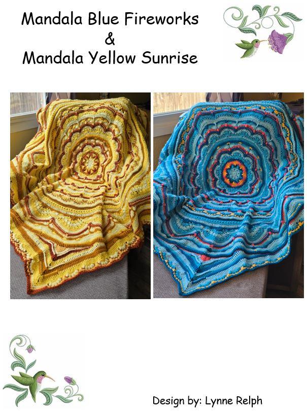 Mandala Blue Fireworks