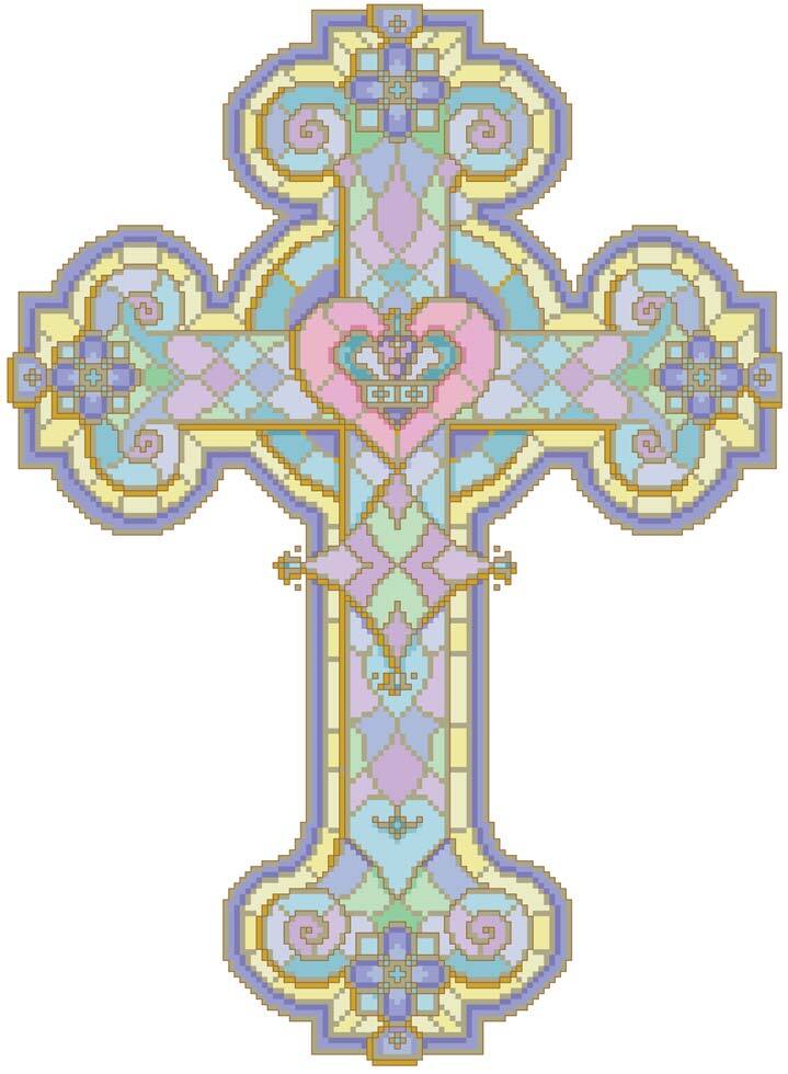 Stained Glass Cross - PDF