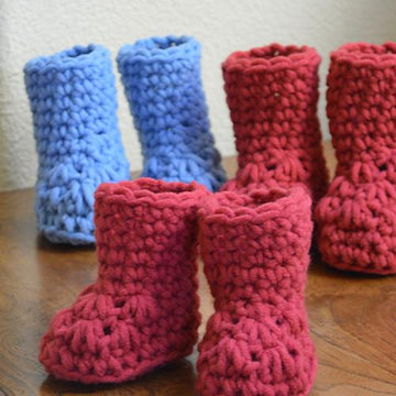 #184 Chunky Crochet Booties