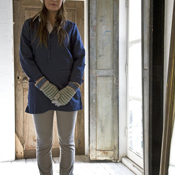 Soft Stripes Gloves and Beret
