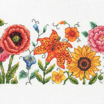 Creative World of Crafts Summer Delight Cross Stitch Kit - 31cm x 12cm