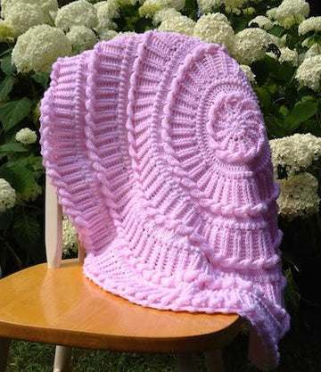 Paris Matelassé Circular Baby Afghan