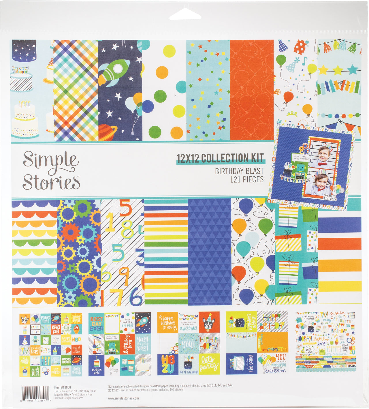 Simple Stories Collection Kit 12"X12" - Birthday Blast
