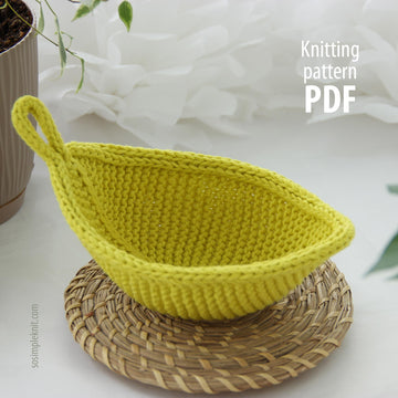 Knitted Leaf Coaster Pattern