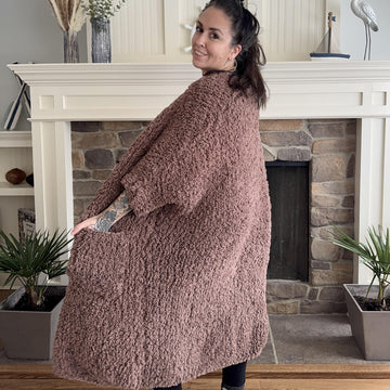Plush Blanket Cardigan