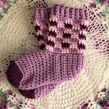 Spring Time Plaid Socks