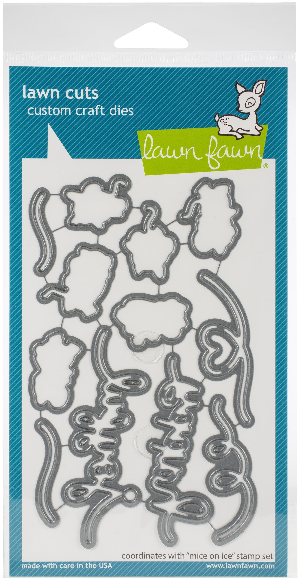 Lawn Fawn Lawn Cuts Custom Craft Die - Mice On Ice