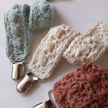 Portachupete / Pacifier Clip - Crochet
