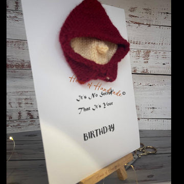 Hooded Knit and Print Knitting Pattern Make Your Own Card PDF Instant Download