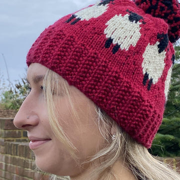 Adult Simple Sheep Beanie