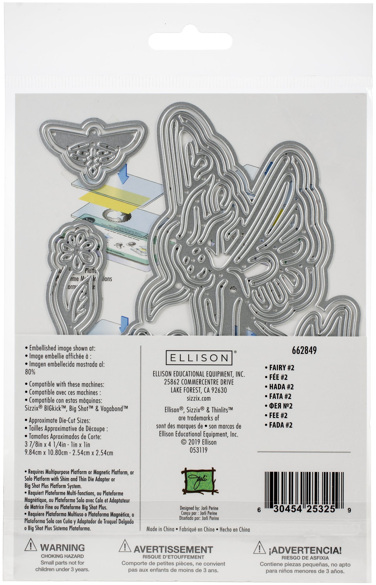 Sizzix Thinlits Dies By Jorli Perine 8/Pkg - Fairy #2