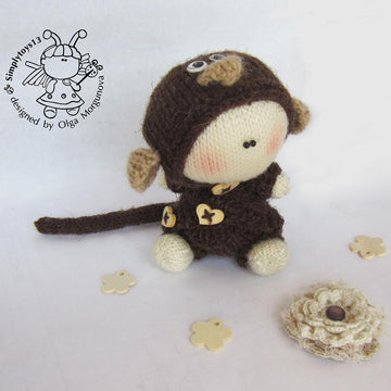 Pebble doll  Monkey
