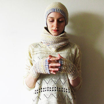 Pearl Stitch Hat&Mitts