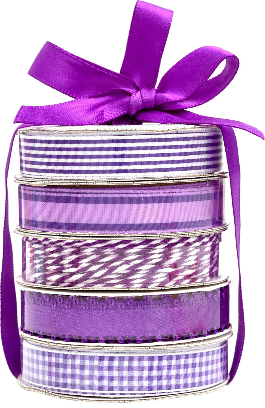 American Crafts Premium Ribbon & Twine 5/Pkg - Purple
