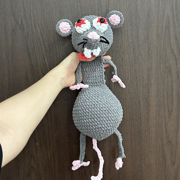 Rat door stop, Crochet rat pattern