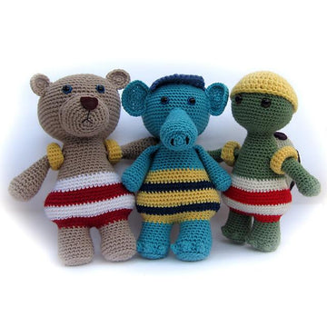 Teddy Bear on the Beach - Amigurumi
