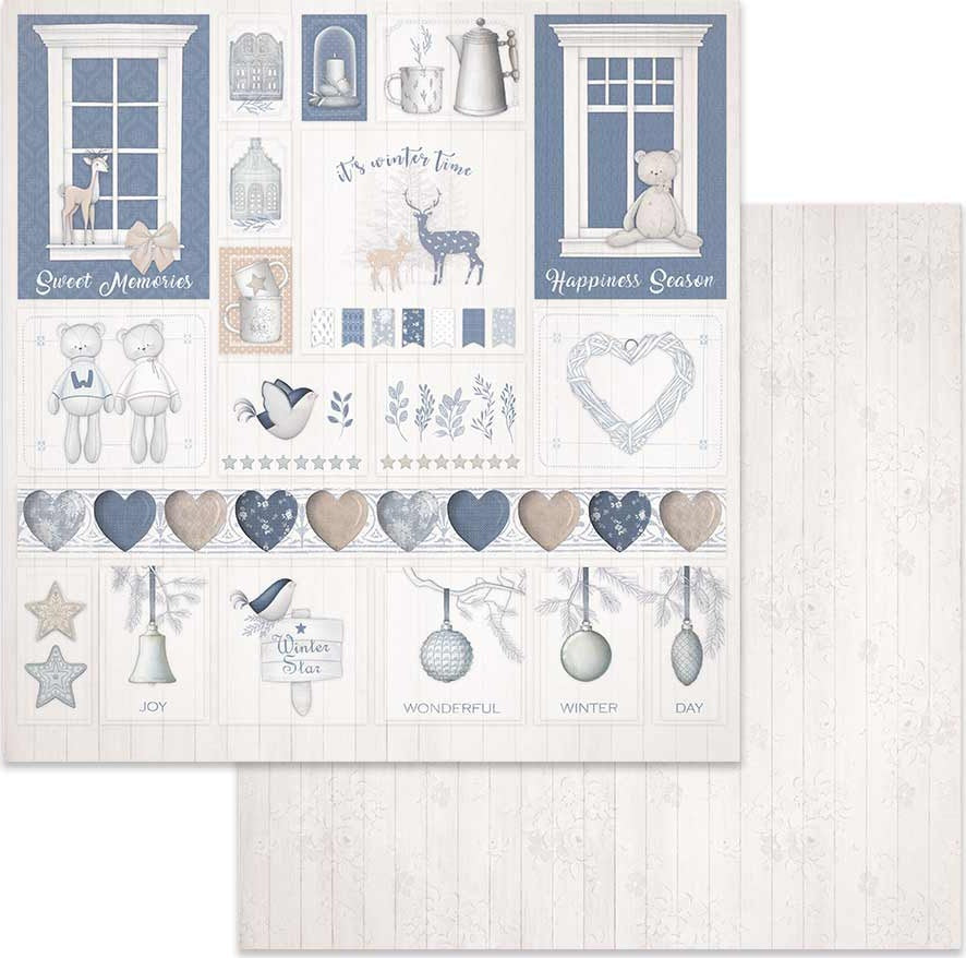 Stamperia Intl Stamperia Double-Sided Cardstock 12"X12" Set of 10 - Christmas Decorations