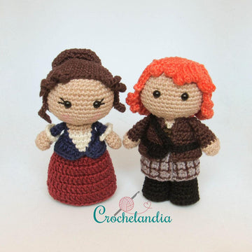 Claire and Jamie - amigurumi patterns by Crochelandia