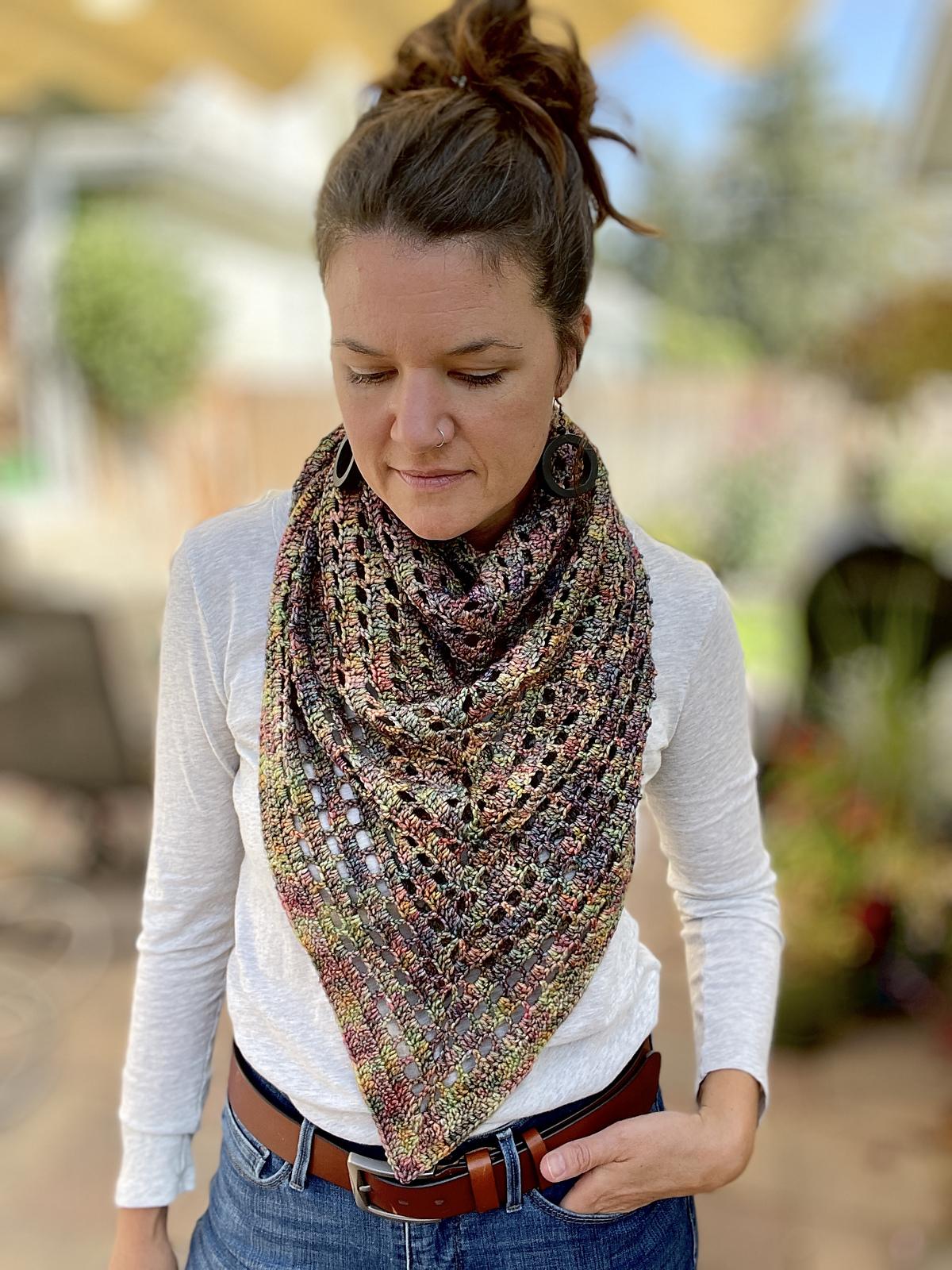 Willow Drift Triangle Shawl