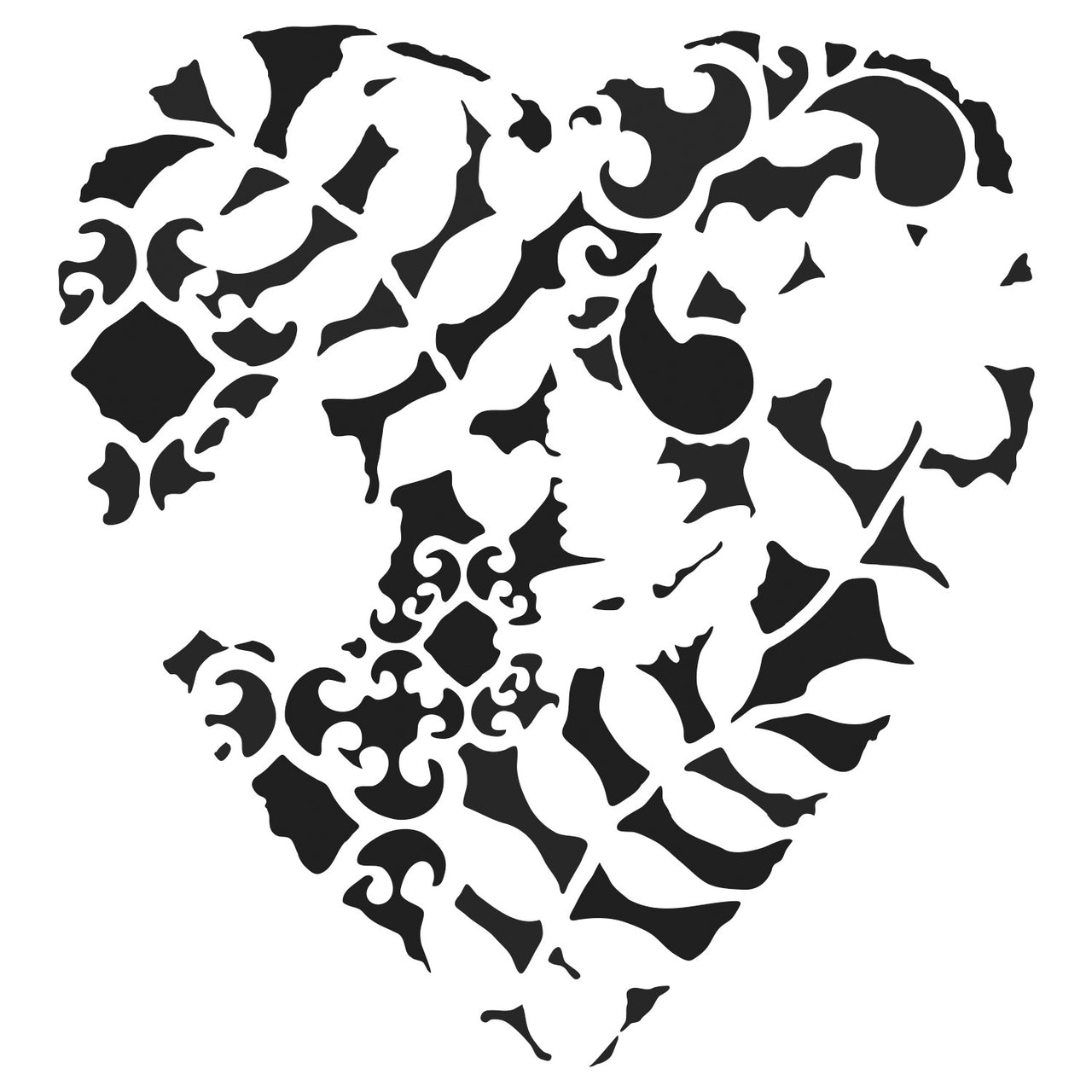 The Crafter's Workshop Crafter's Workshop Template 12"X12" - Heart Fern