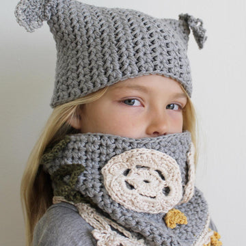 Luna the Owl Hat and Cowl Set