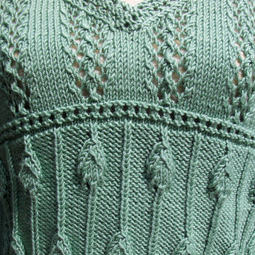 Summer Stunner - Leaf & Lace Sweater