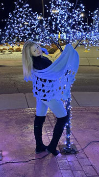 Snowflake and Star Shawl | Wrap