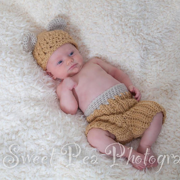 Newborn Teddy and Bunny Photo Prop Set