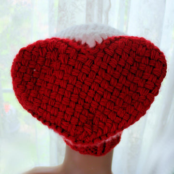 Woven Heart Slouch Hat