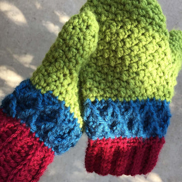 Diamond Trio Mittens