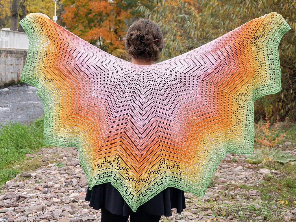 Sweet papaya vest or shawl