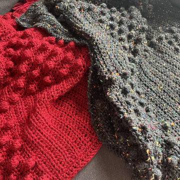 Crochet Bobble Patchwork Blanket