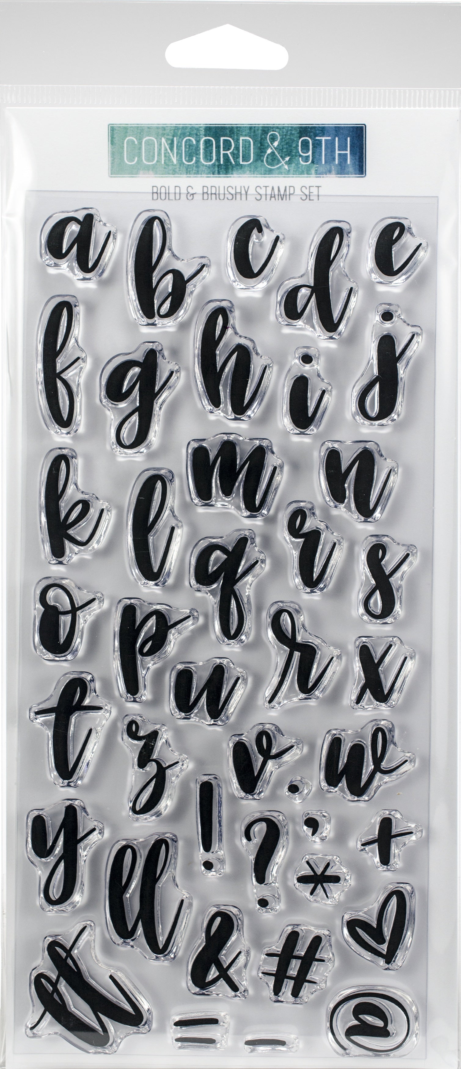 Concord & 9th Clear Stamps 4"X8" - Bold & Brushy Lowercase